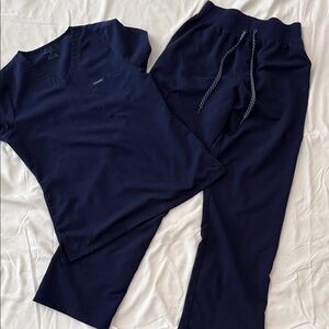 Jaanuu Navy Blue Scrub Set